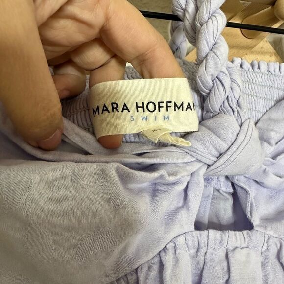 Mara Hoffman Swim Basilia Halter Maxi Dress Coverup in Lavender Sz XS - Picture 11 of 12
